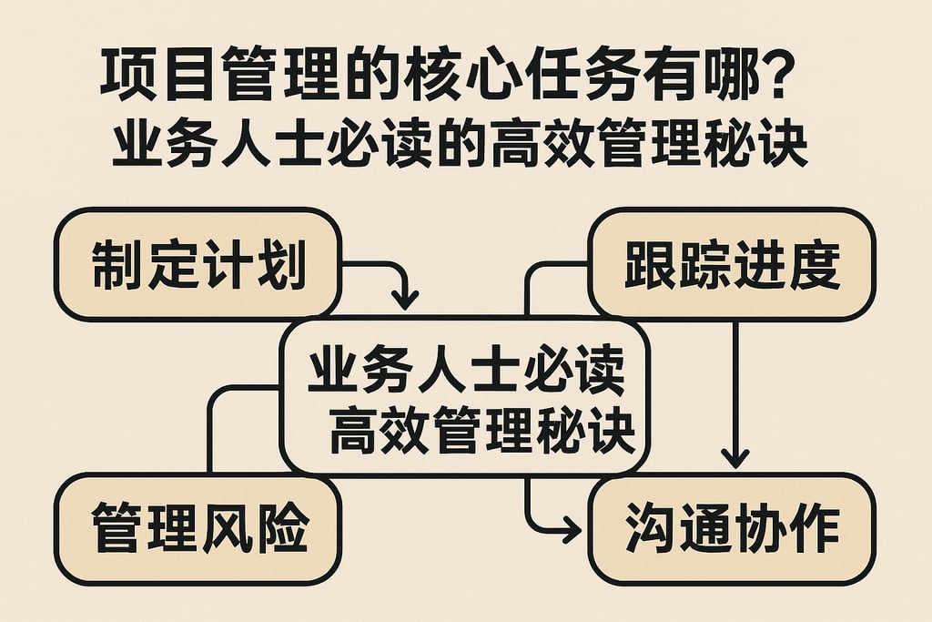 项目管理的核心任务有哪些？业务人士必读的高效管理秘诀