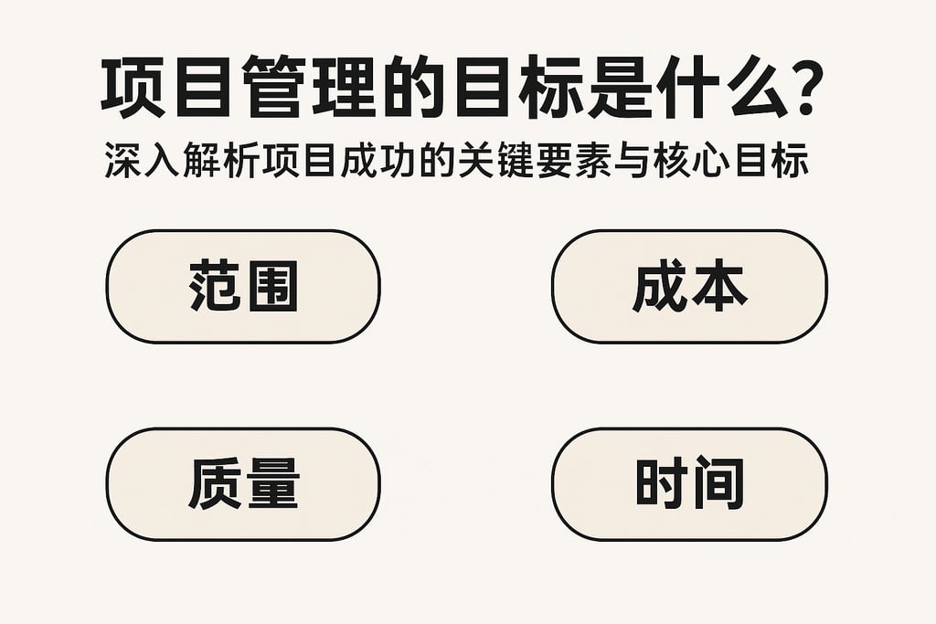 项目管理的目标是什么？深入解析项目成功的关键要素与核心目标