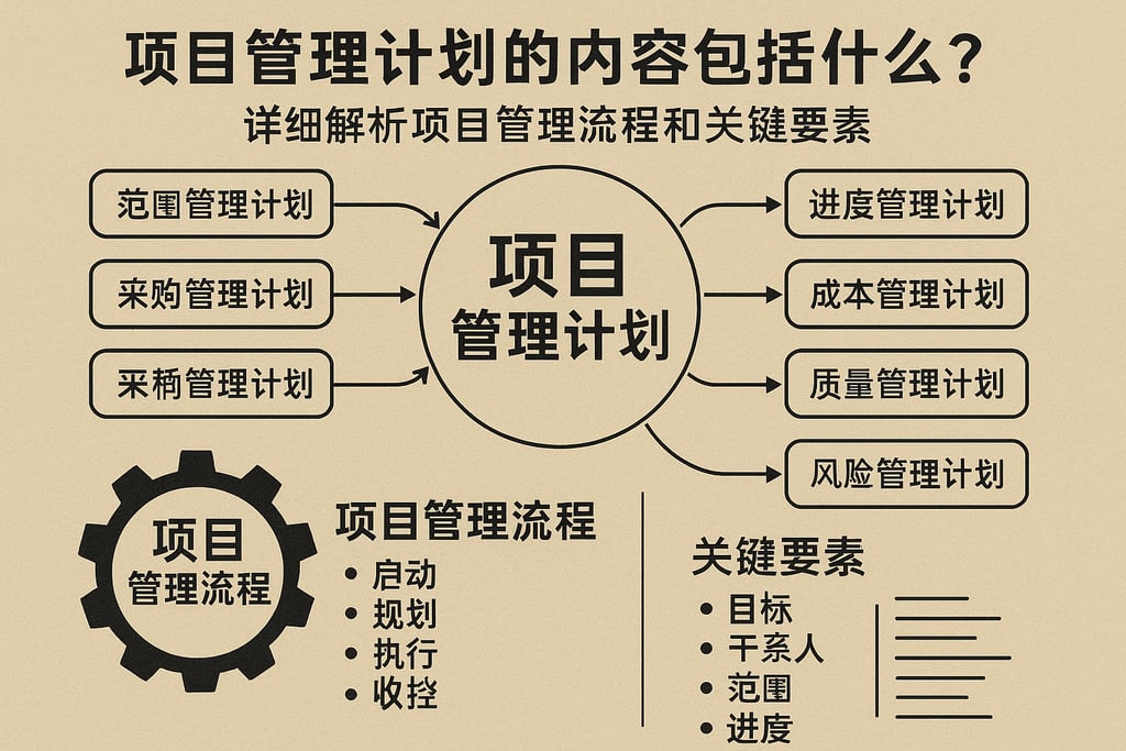 项目管理计划的内容包括什么？详细解析项目管理流程和关键要素
