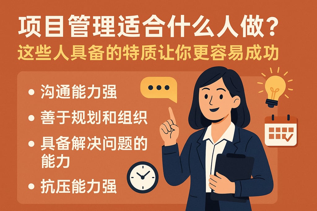项目管理适合什么人做？这些人具备的特质让你更容易成功