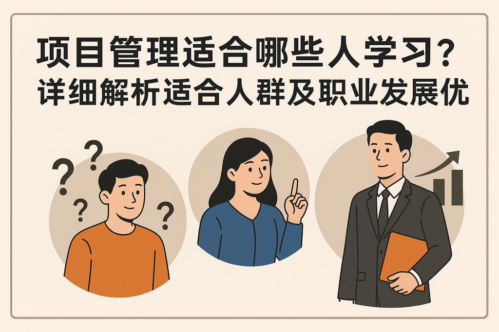 项目管理适合哪些人学习？详细解析适合人群及职业发展优势
