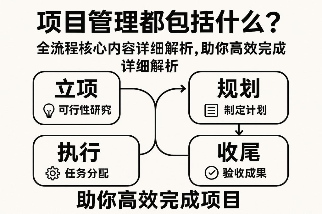 项目管理都包括什么？全流程核心内容详细解析，助你高效完成项目