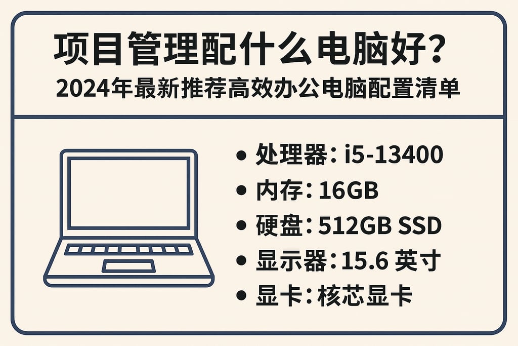 项目管理配什么电脑好？2024年最新推荐高效办公电脑配置清单