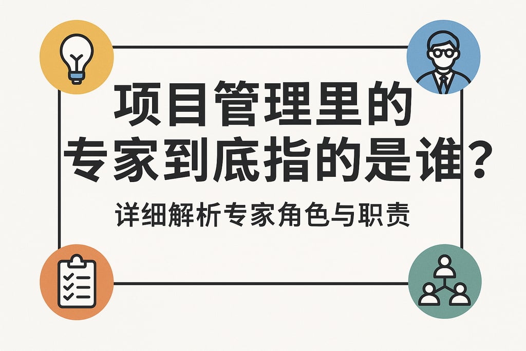 项目管理里的专家到底指的是谁？详细解析专家角色与职责