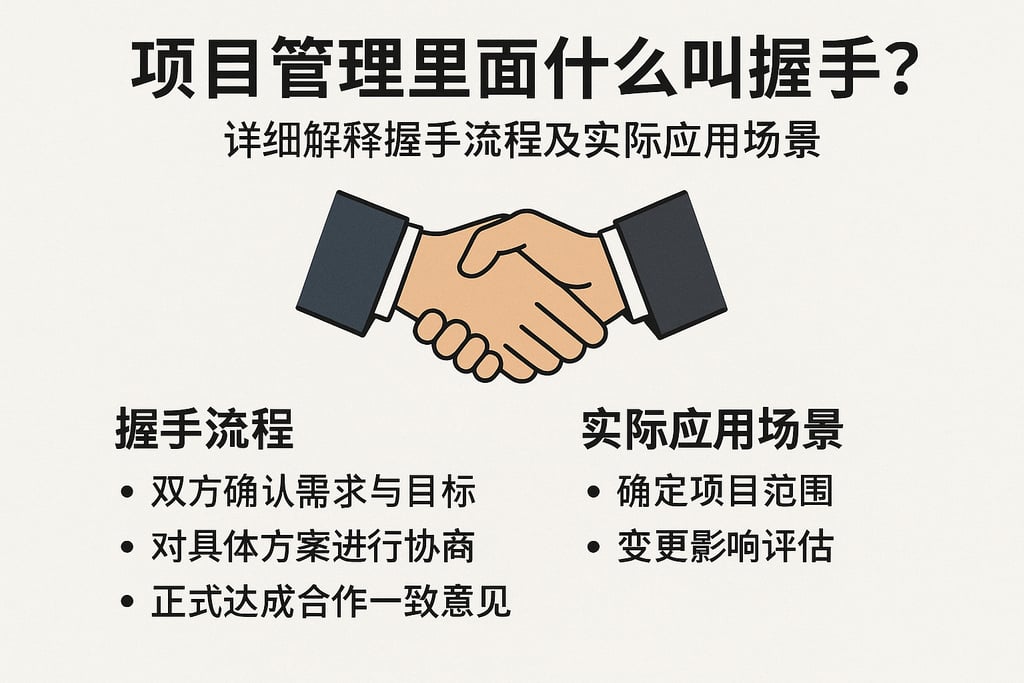 项目管理里面什么叫握手？详细解释握手流程及实际应用场景