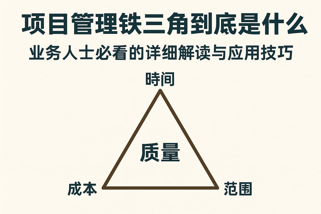 项目管理铁三角到底是什么？业务人士必看的详细解读与应用技巧