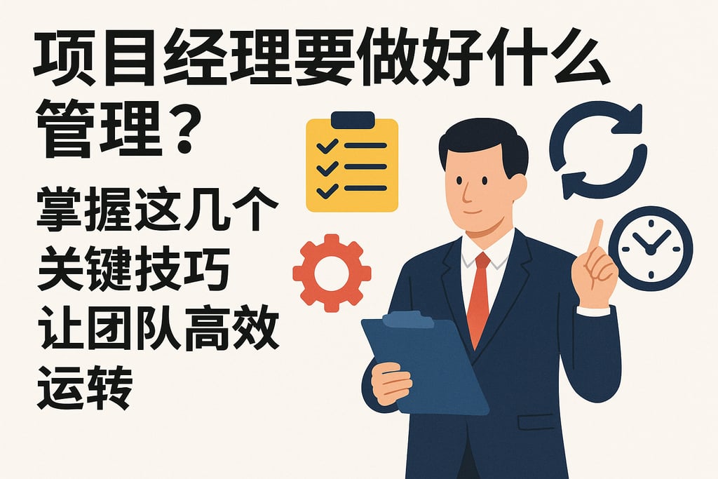 项目经理要做好什么管理？掌握这几个关键技巧让团队高效运转