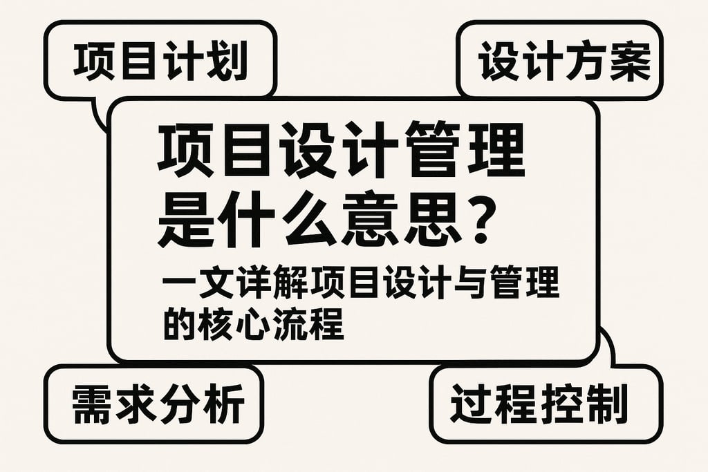 项目设计管理是什么意思？一文详解项目设计与管理的核心流程