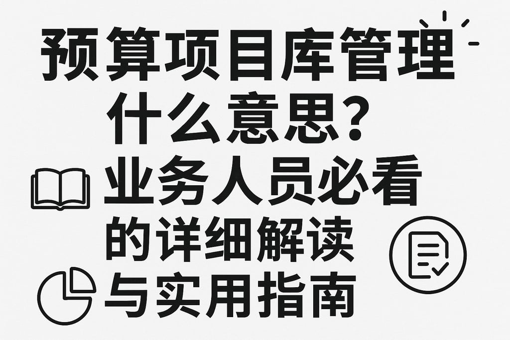 预算项目库管理什么意思？业务人员必看的详细解读与实用指南