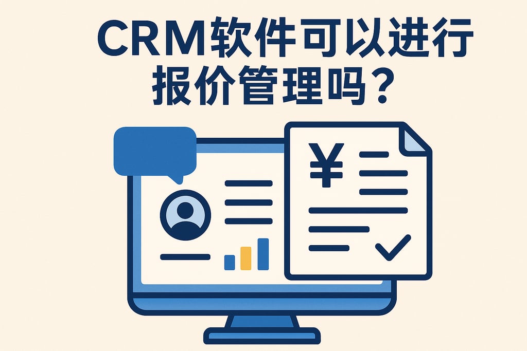 crm软件可以进行报价管理吗