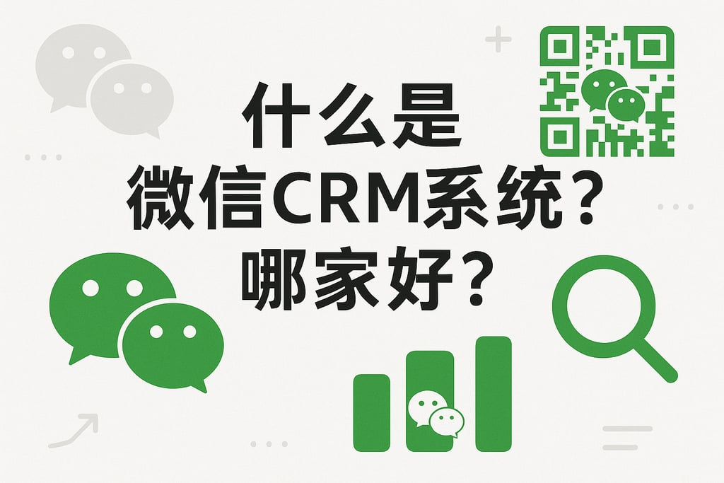 什么是微信CRM系统？哪家好？