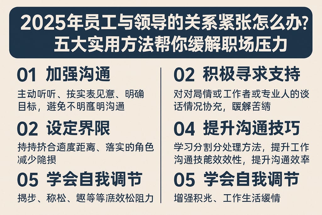 2025年员工与领导的关系紧张怎么办？五大实用方法帮你缓解职场压力 | 零代码企业数字化知识站