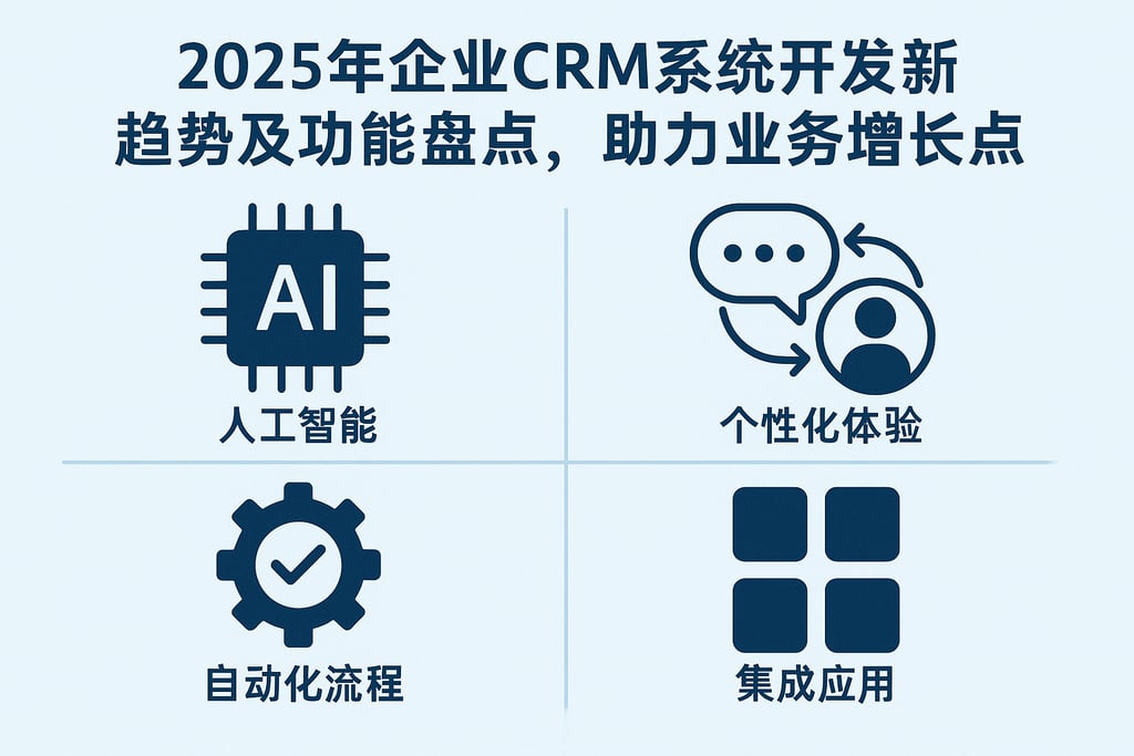 2025年企业CRM系统开发最新趋势及功能盘点，助力业务增长