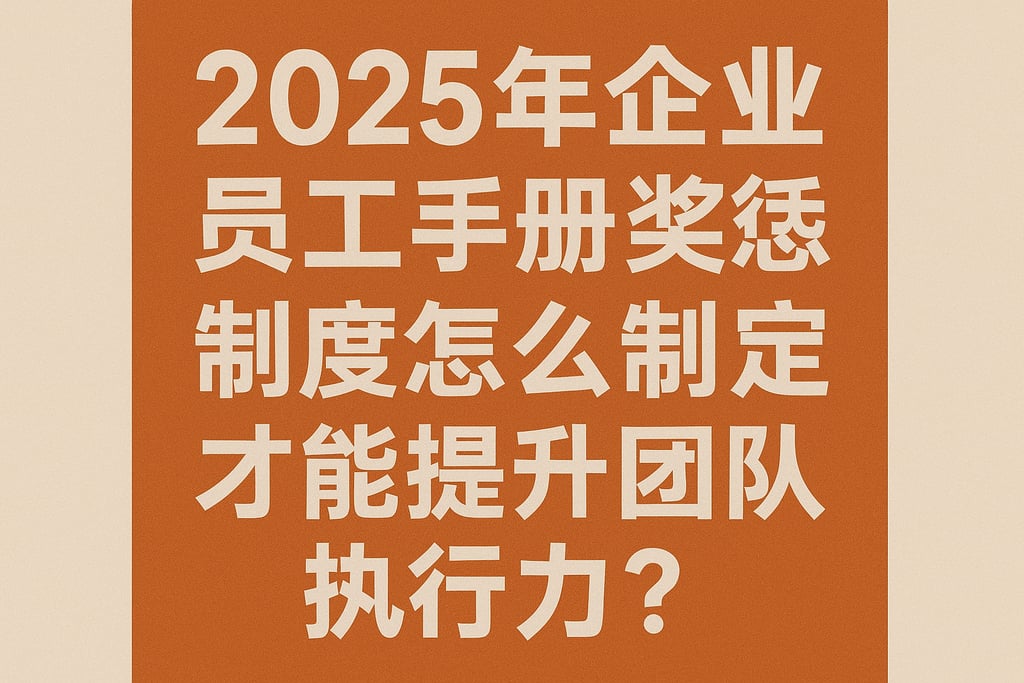 2025年企业员工手册奖惩制度怎么制定才能提升团队执行力？