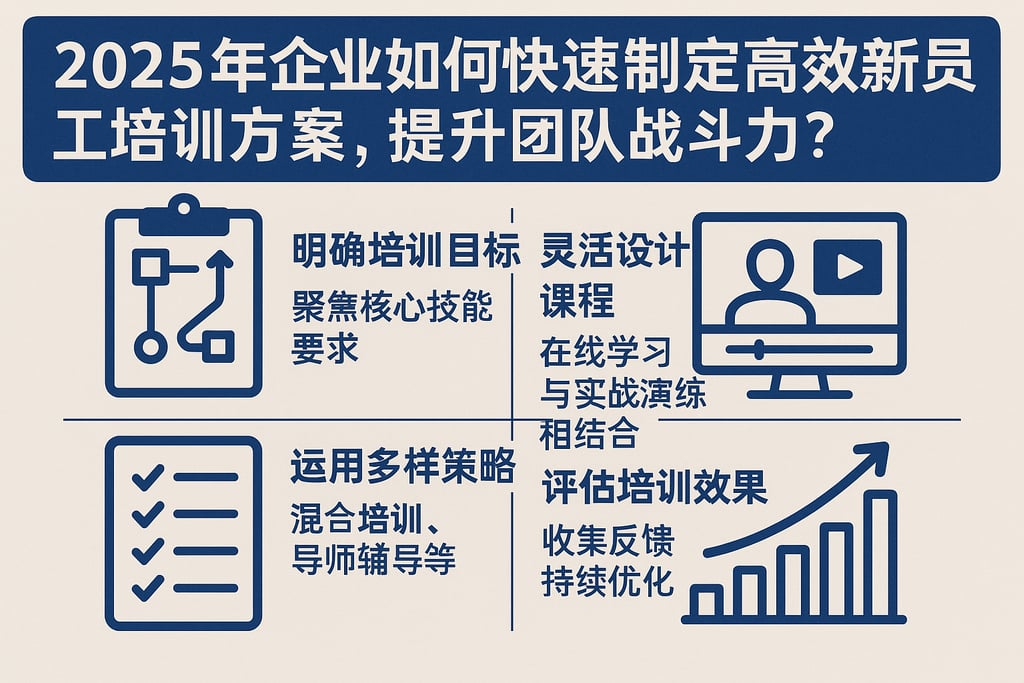 2025年企业如何快速制定高效新员工培训方案，提升团队战斗力？