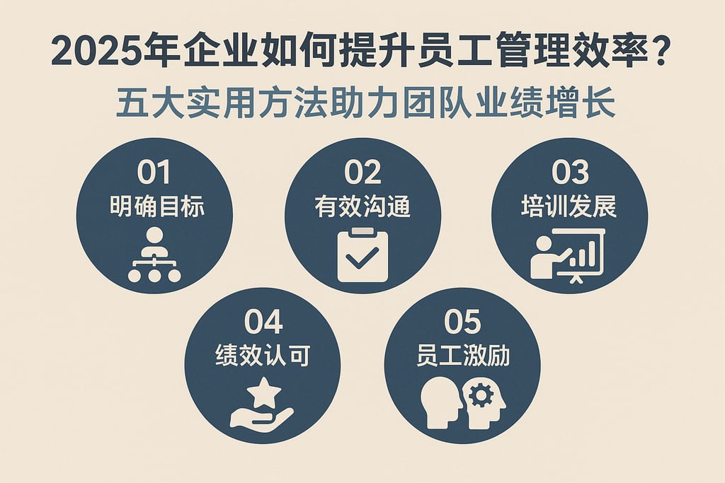 2025年企业如何提升员工管理效率？五大实用方法助力团队业绩增长
