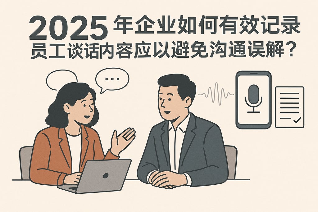 2025年企业如何有效记录员工谈话内容以避免沟通误解？