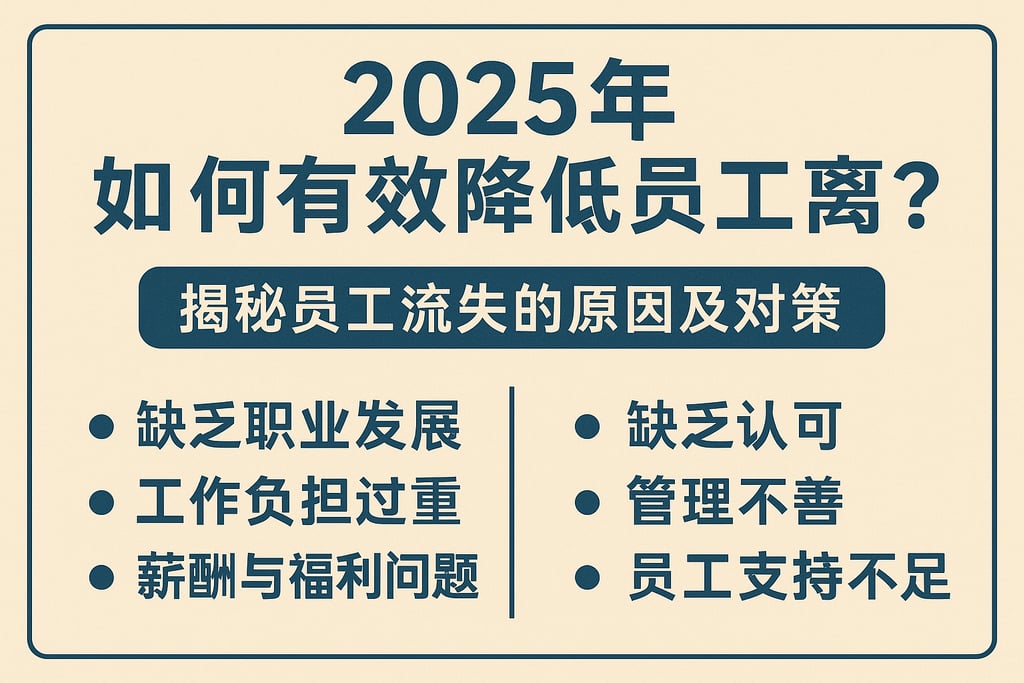 2025年企业如何有效降低员工离职率？揭秘员工流失的原因及对策