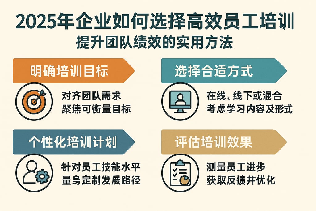 2025年企业如何选择高效员工培训方式，提升团队绩效的实用方法