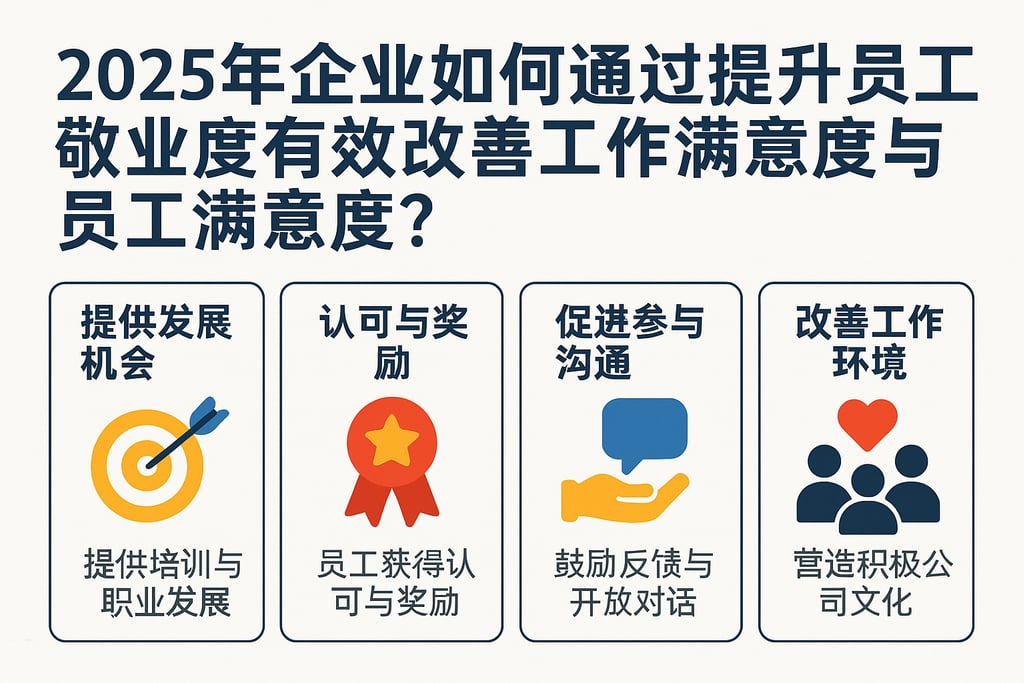 2025年企业如何通过提升员工敬业度有效改善工作满意度与员工满意度？