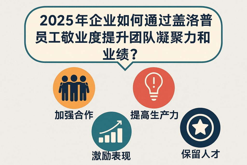 2025年企业如何通过盖洛普员工敬业度提升团队凝聚力和业绩？