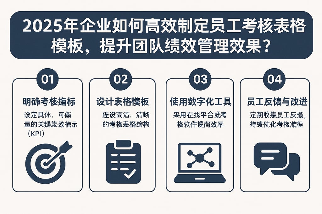 2025年企业如何高效制定员工考核表格模板，提升团队绩效管理效果？