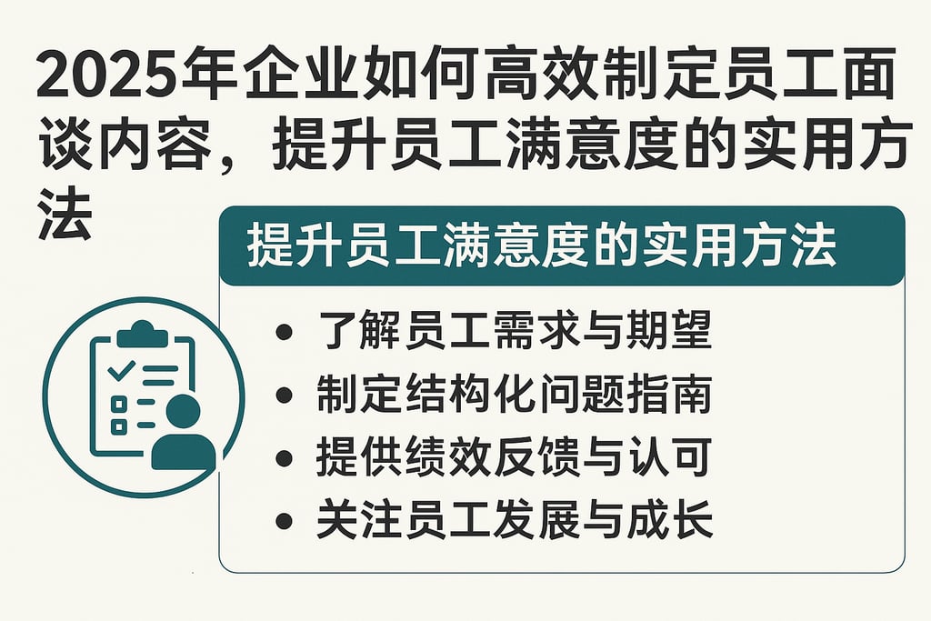 2025年企业如何高效制定员工面谈内容，提升员工满意度的实用方法