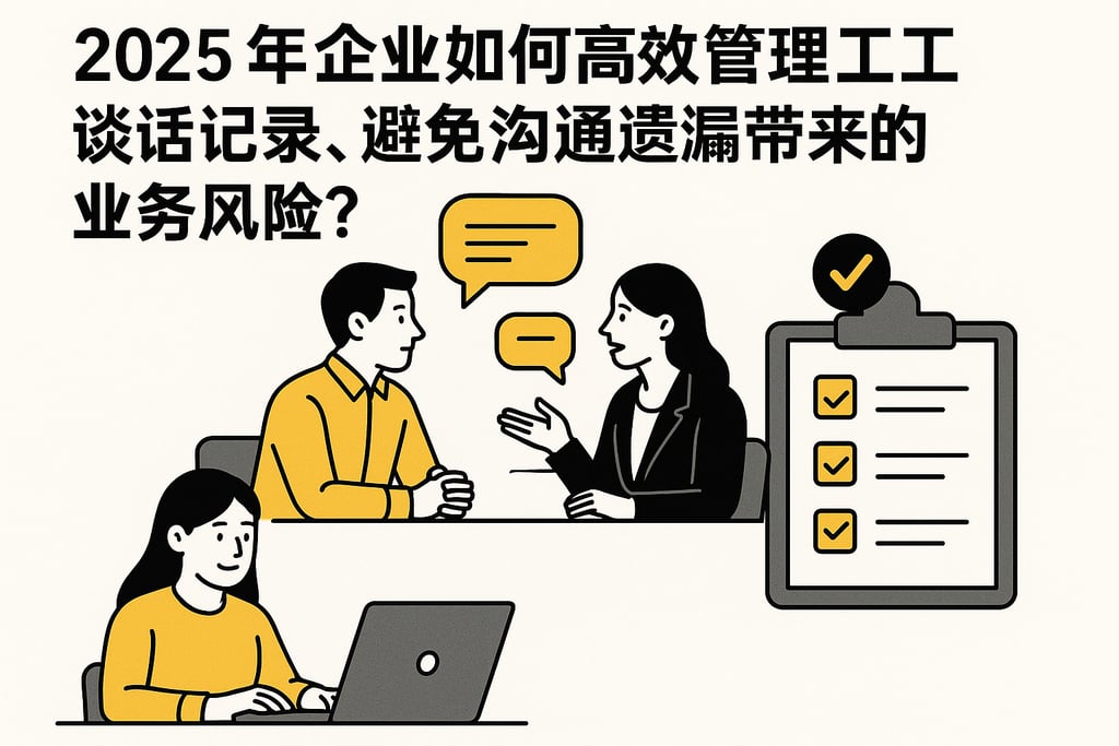 2025年企业如何高效管理员工谈话记录，避免沟通遗漏带来的业务风险？