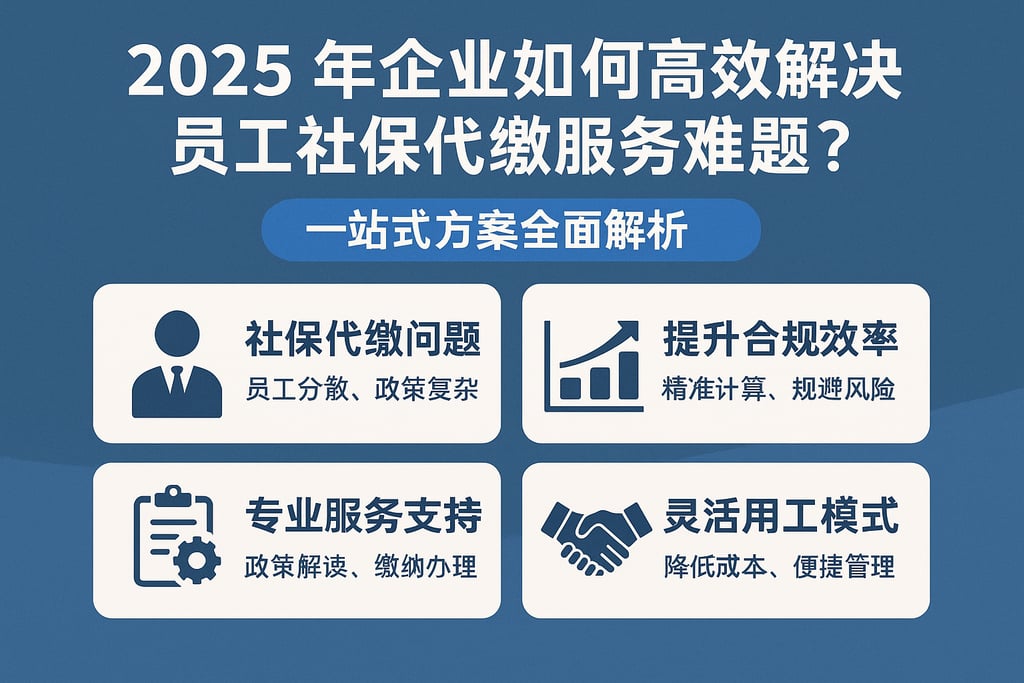 2025年企业如何高效解决员工社保代缴服务难题？一站式方案全面解析