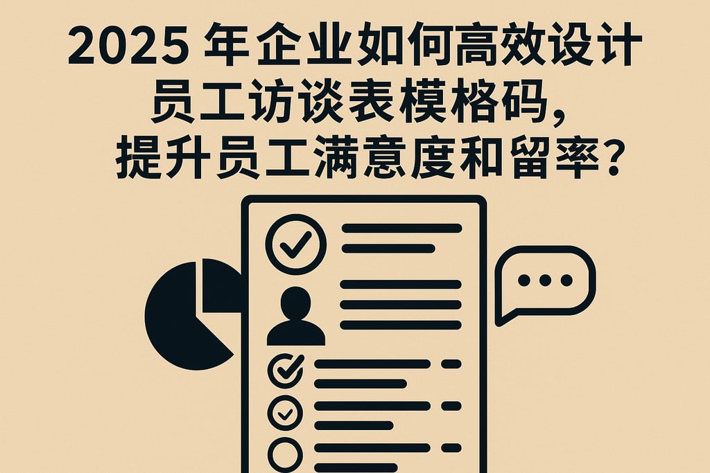 2025年企业如何高效设计员工访谈表模板，提升员工满意度和留存率？