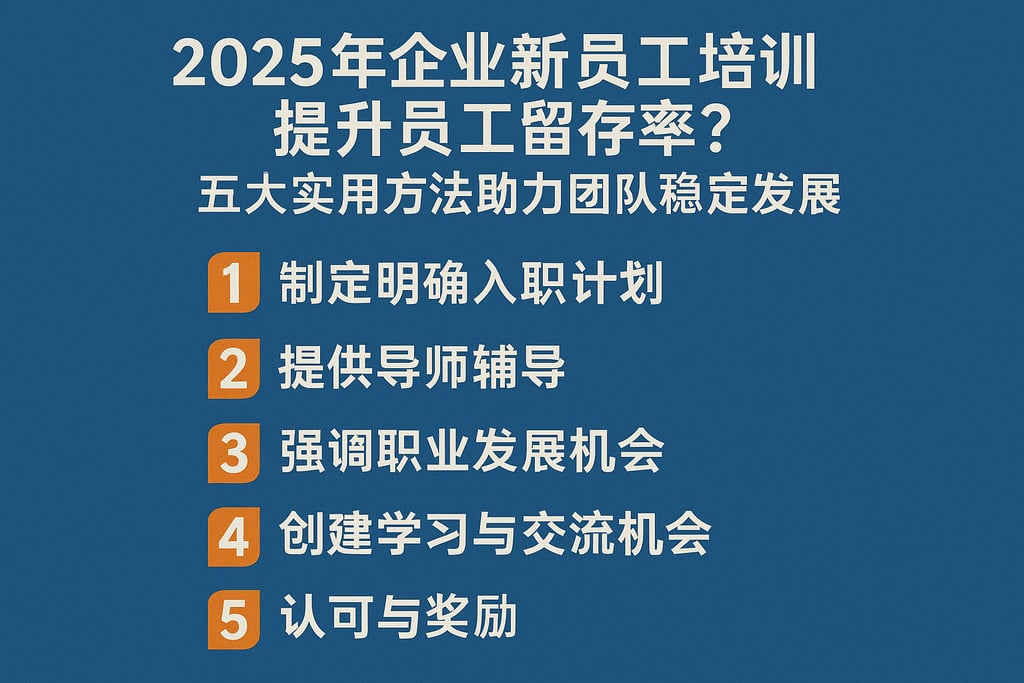 2025年企业新员工培训如何提升员工留存率？五大实用方法助力团队稳定发展