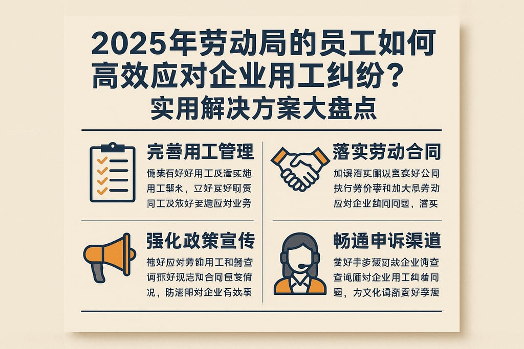 2025年劳动局的员工如何高效应对企业用工纠纷？实用解决方案大盘点