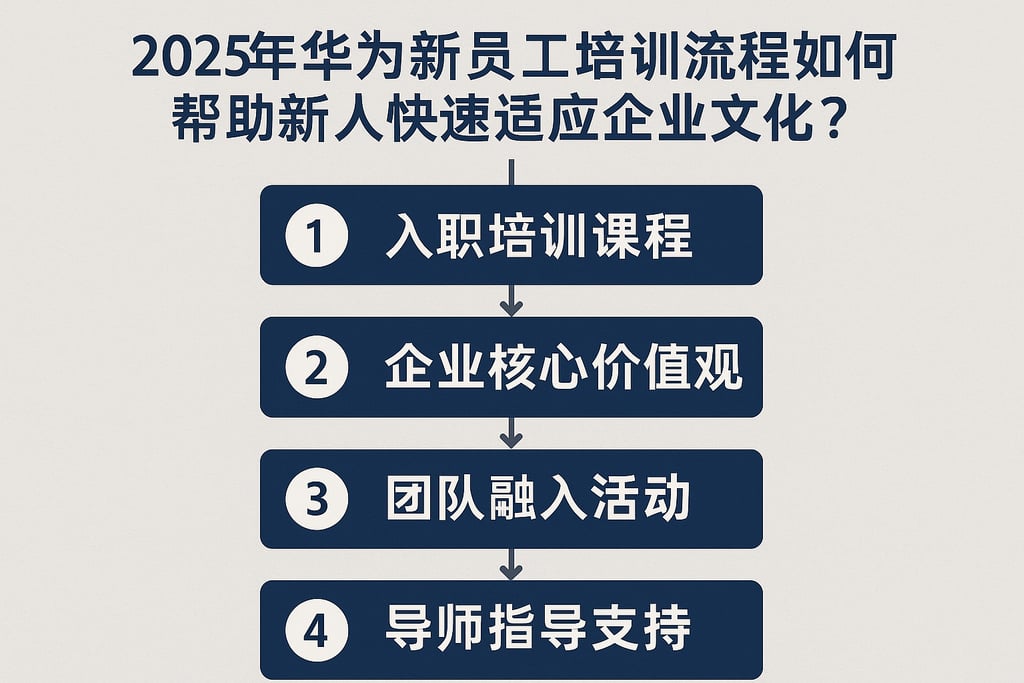2025年华为的新员工培训流程如何帮助新人快速适应企业文化？