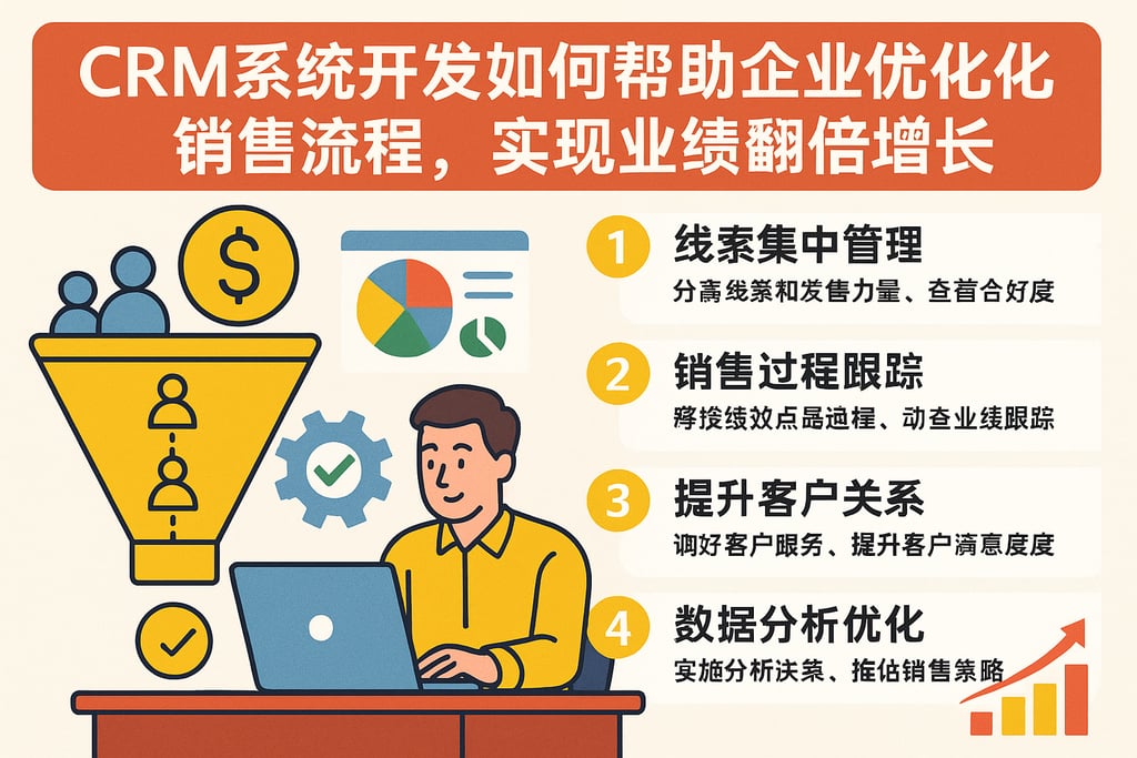 CRM系统开发如何帮助企业优化销售流程，实现业绩翻倍增长