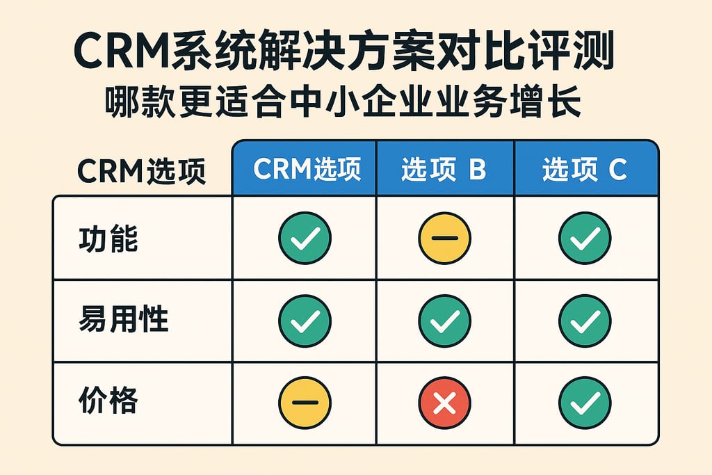 CRM系统解决方案对比评测，哪款更适合中小企业业务增长