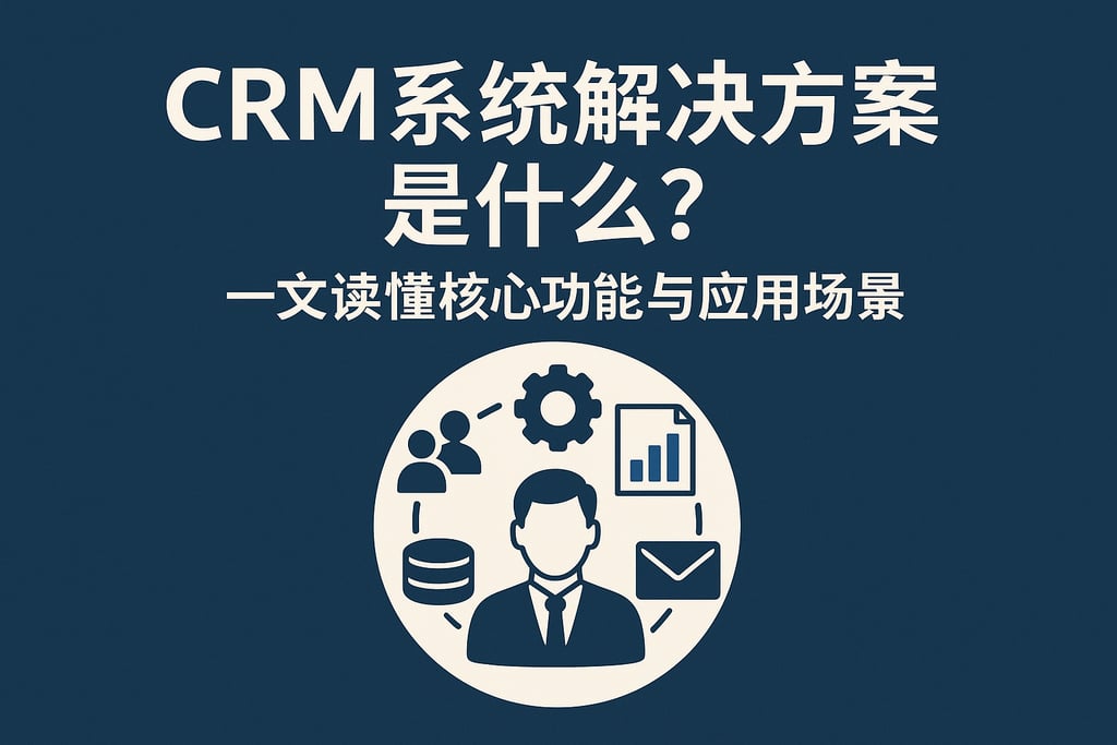 CRM系统解决方案是什么？一文读懂核心功能与应用场景