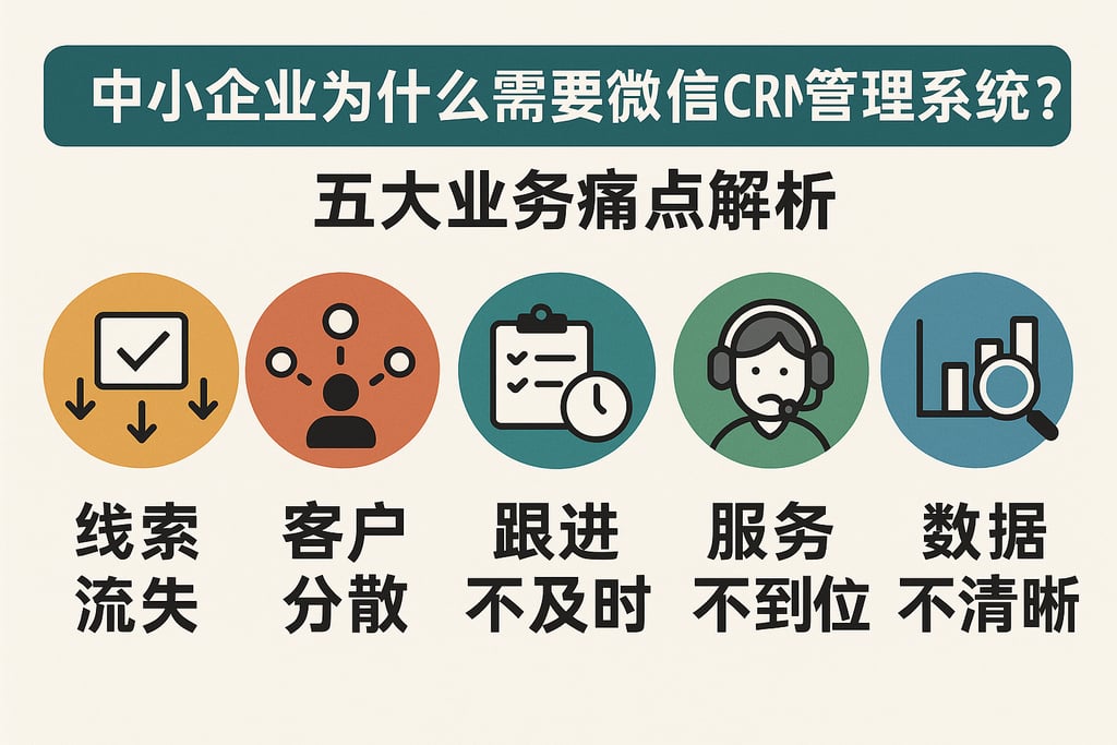 中小企业为什么需要微信CRM管理系统？五大业务痛点解析