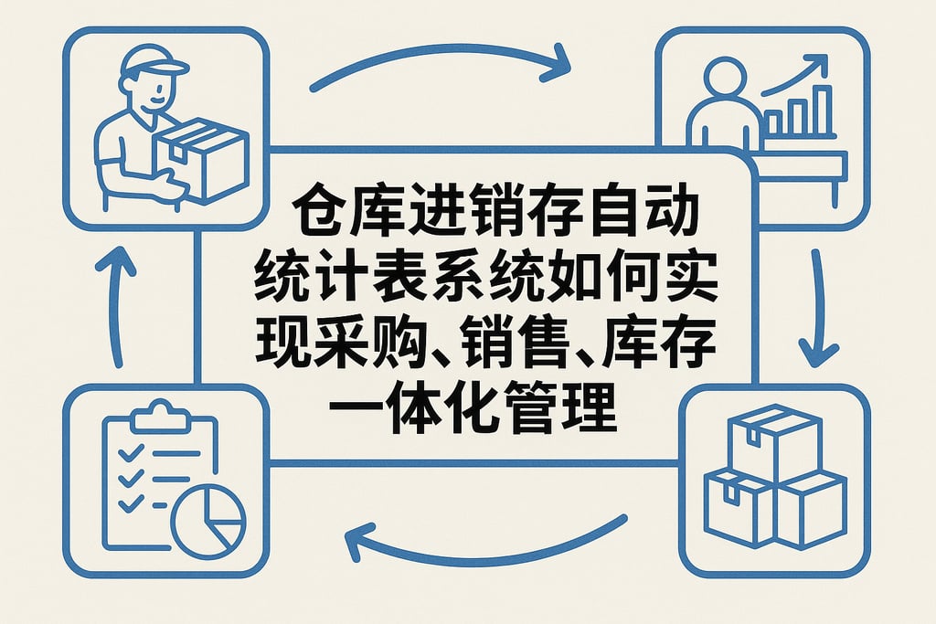 仓库进销存自动统计表系统如何实现采购、销售、库存一体化管理