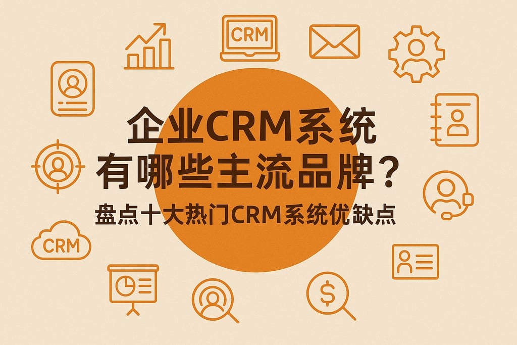 企业CRM系统有哪些主流品牌？盘点十大热门CRM系统优缺点