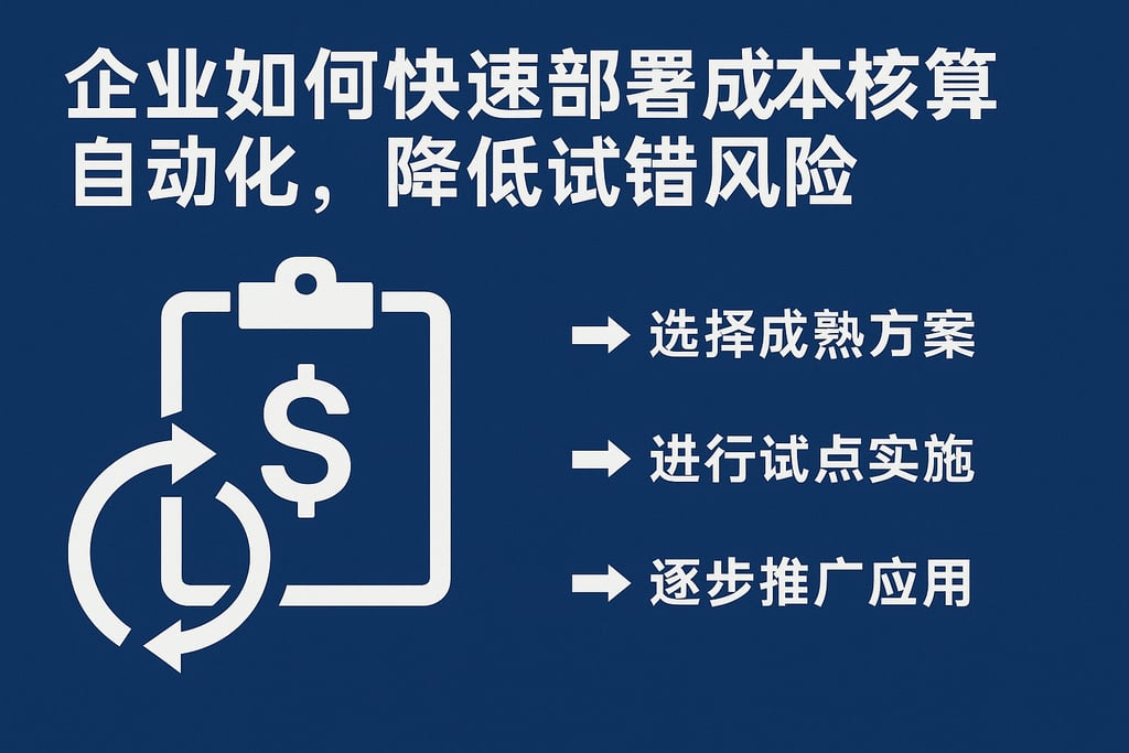 企业如何快速部署成本核算自动化，降低试错风险