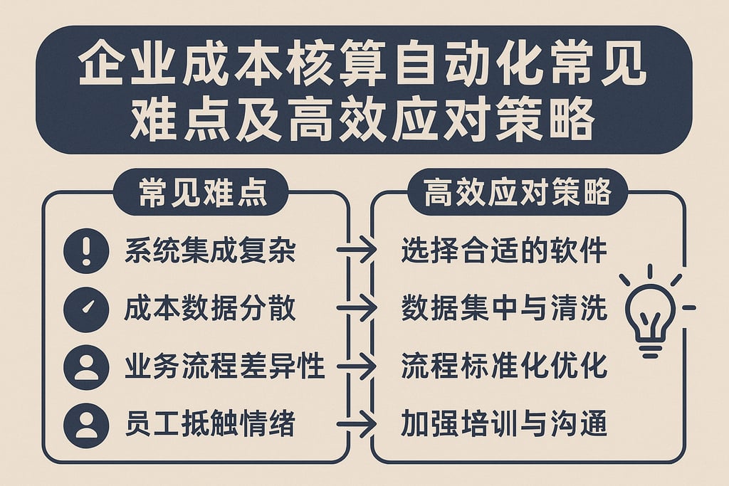 企业成本核算自动化常见难点及高效应对策略