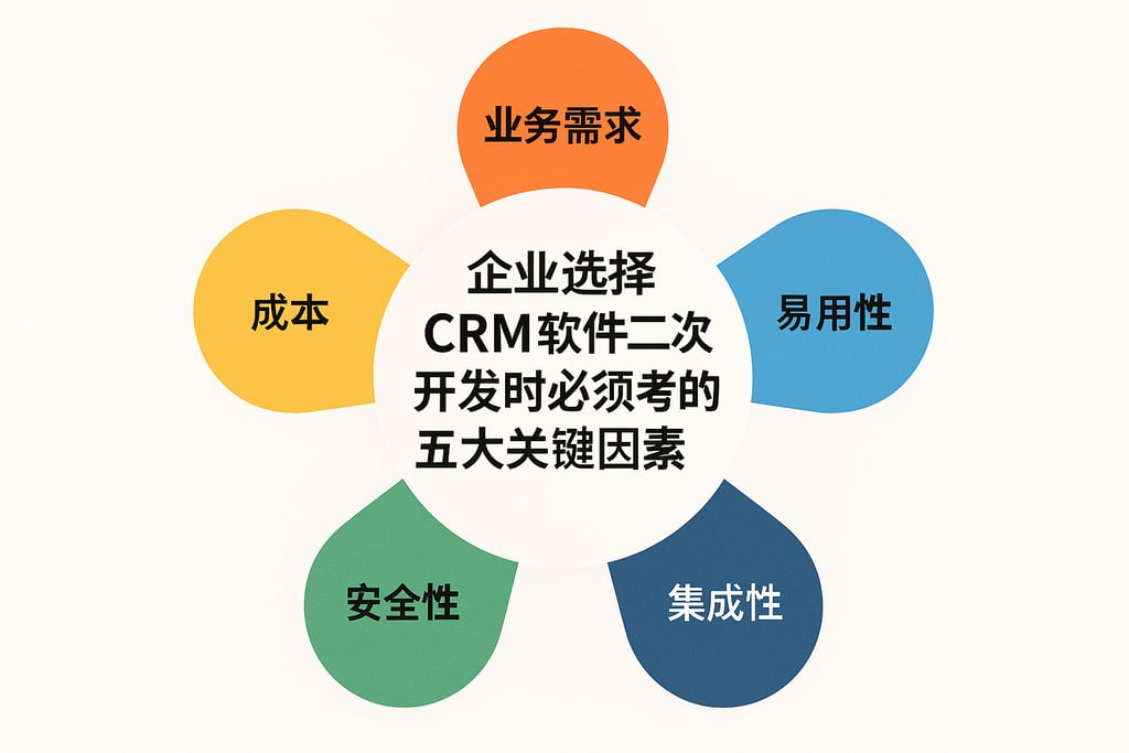 企业选择CRM软件二次开发时必须考虑的五大关键因素