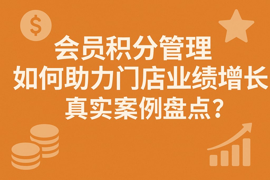 会员积分管理如何助力门店业绩增长？真实案例盘点
