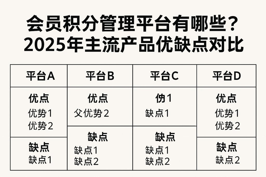 会员积分管理平台有哪些？2025年主流产品优缺点对比