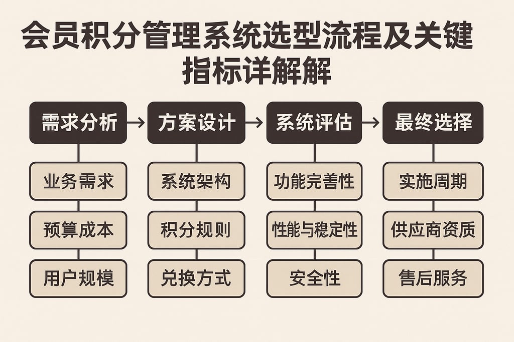 会员积分管理系统选型流程及关键指标详解