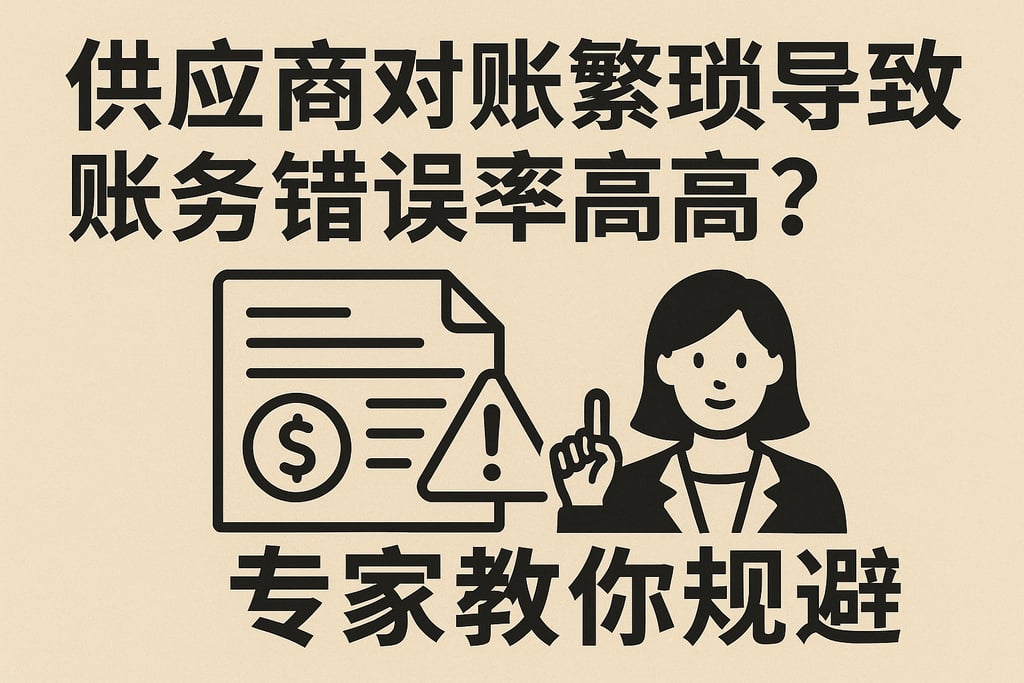 供应商对账繁琐导致账务错误率高？专家教你规避