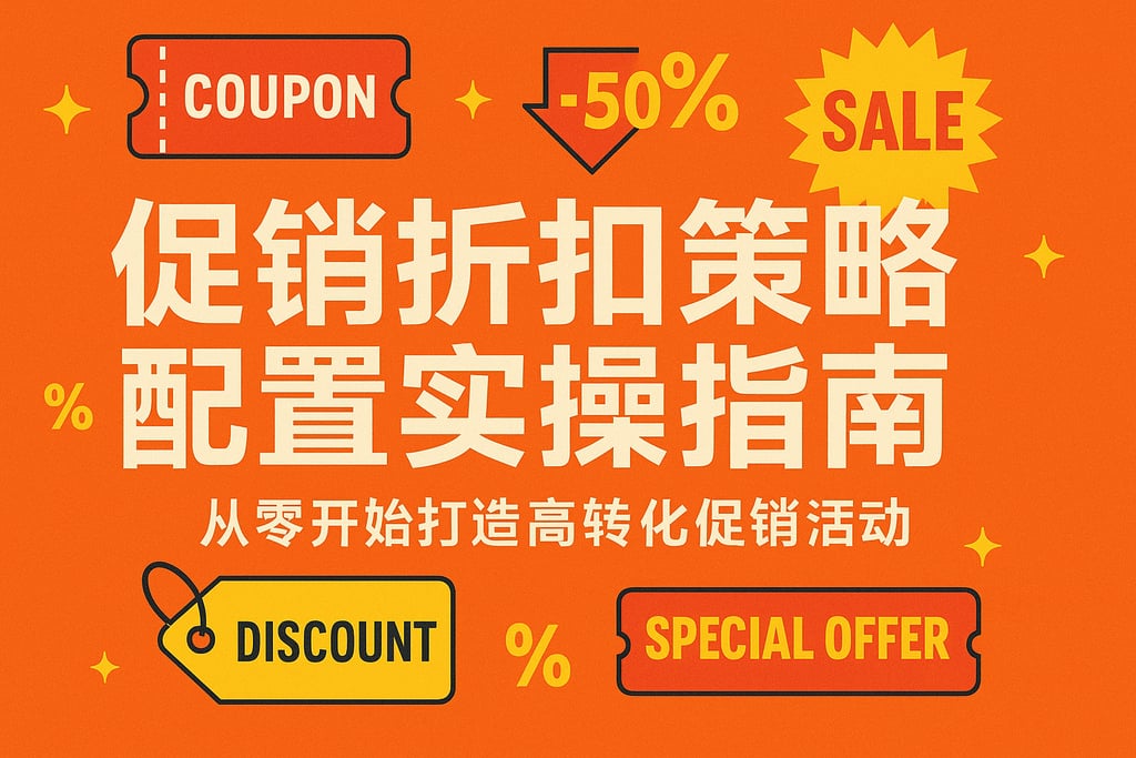 促销折扣策略配置实操指南：从零开始打造高转化促销活动