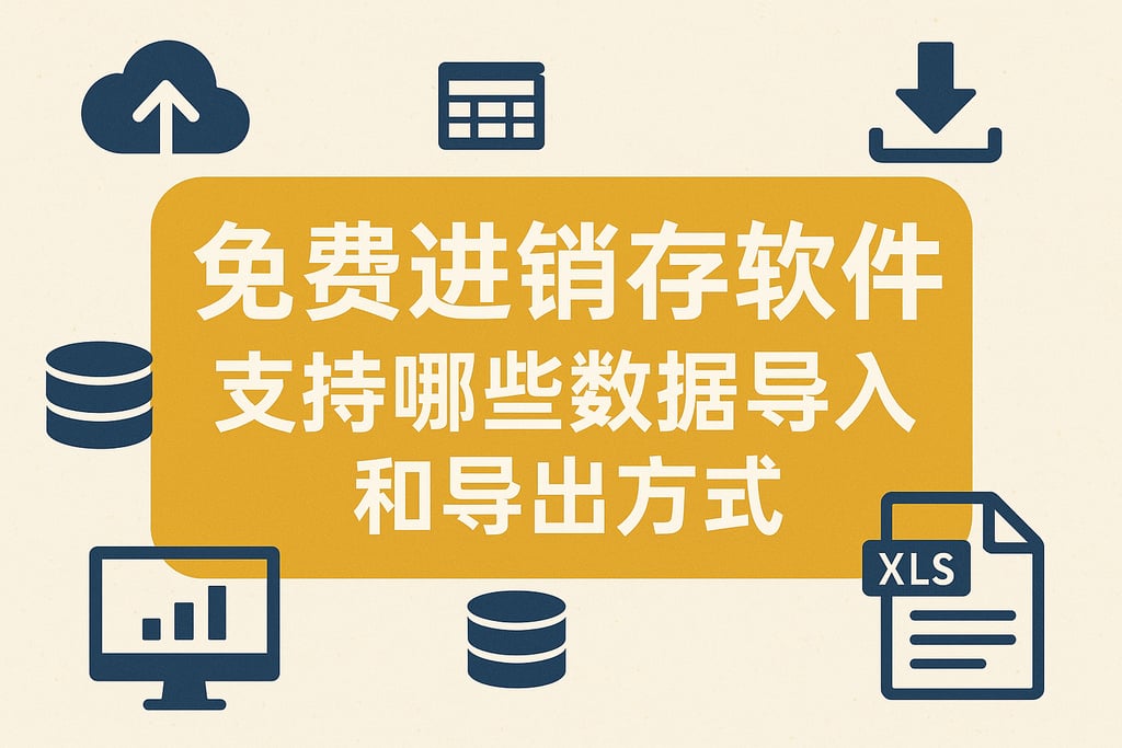 免费进销存软件支持哪些数据导入和导出方式