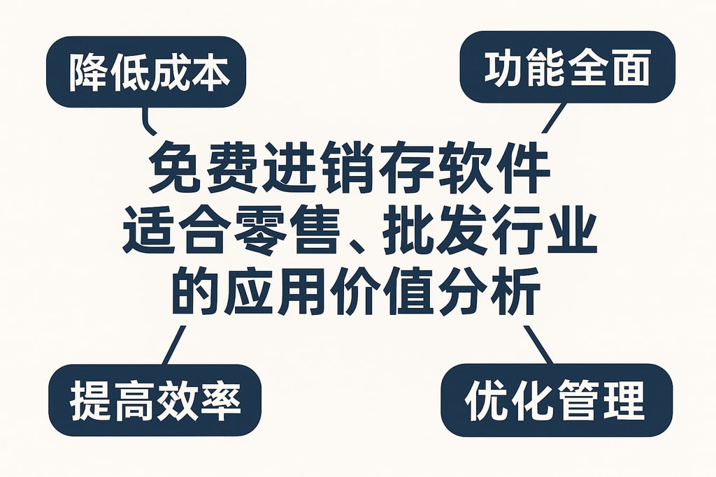 免费进销存软件适合零售、批发行业的应用价值分析