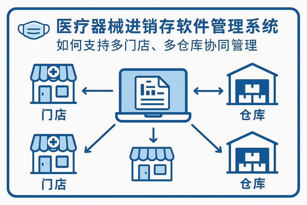 医疗器械进销存软件管理系统如何支持多门店、多仓库协同管理